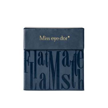 【Miss eye d'or】フラットマットラッシュネイビーアッシュ Jカール 0.15mm サイズMix